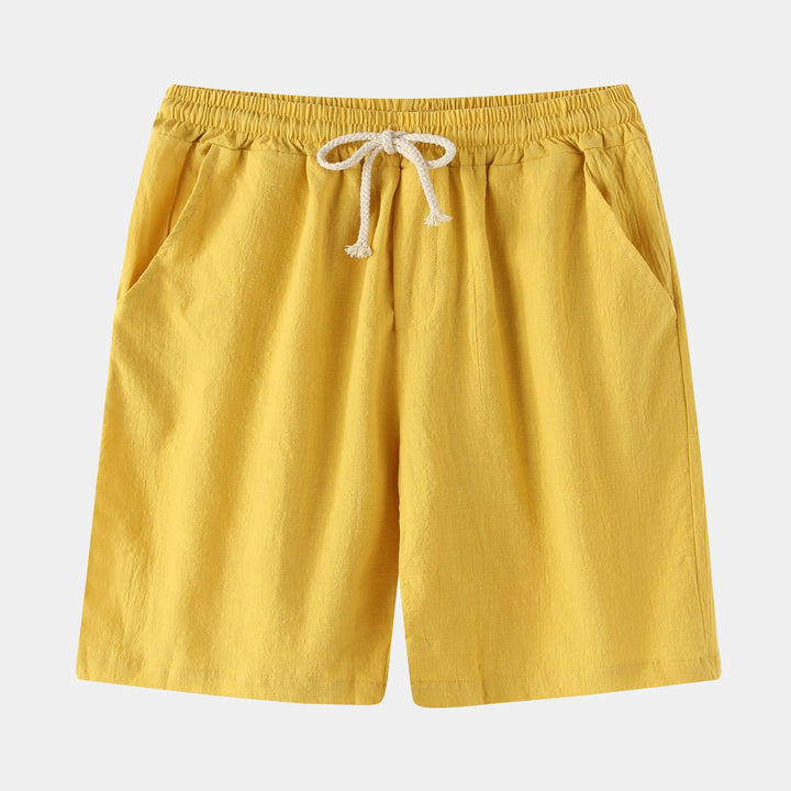 Herren Bermuda-Shorts mit elastischem Bund und seitlichen Taschen Aliams