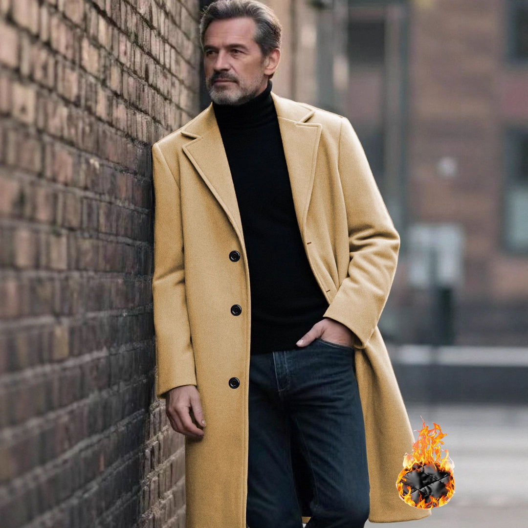 Herren eleganter Wollmantel Aliams