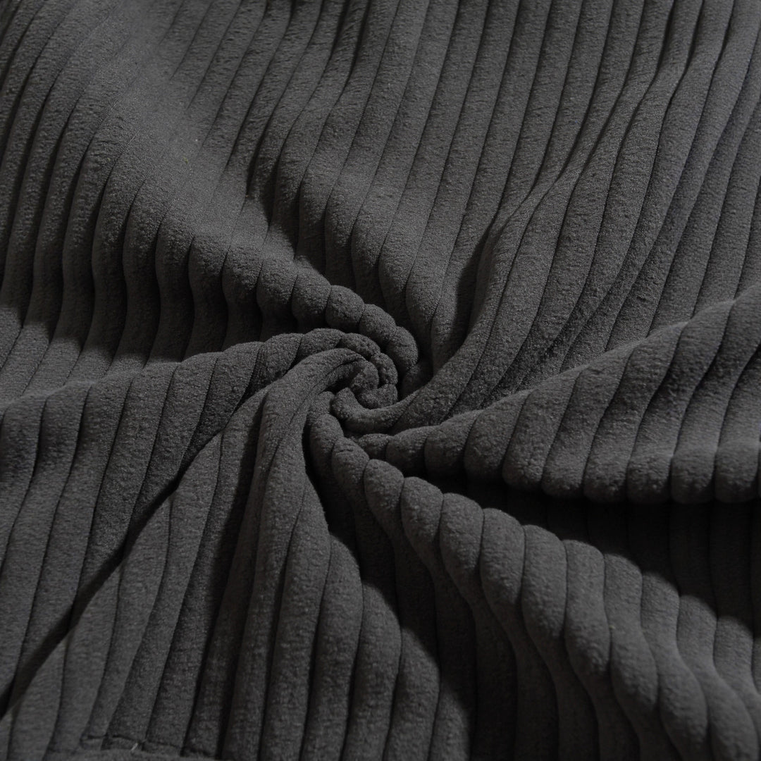 Herren Kapuzenpullover mit strukturierter Ripp-Textur und praktischen Taschen Aliams