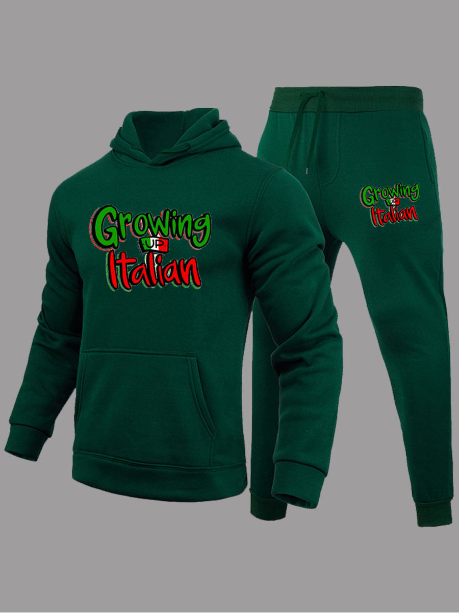 Herren Sweatshirt und Jogginghose Set mit auffälligem Schriftzug Aliams