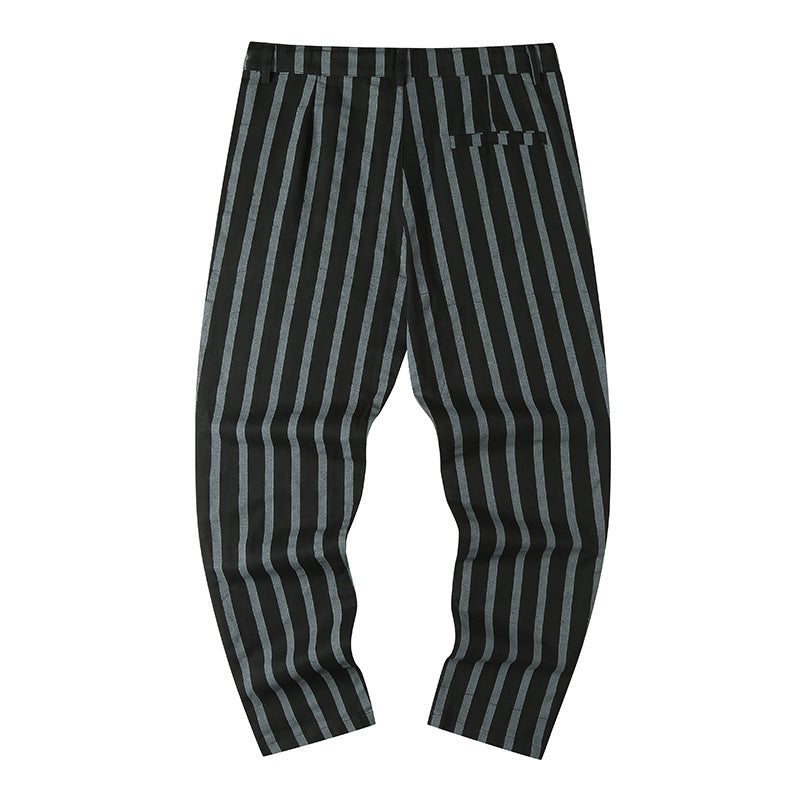 Herren Freizeithosen im modernen Streifenlook mit elastischem Bund Aliams