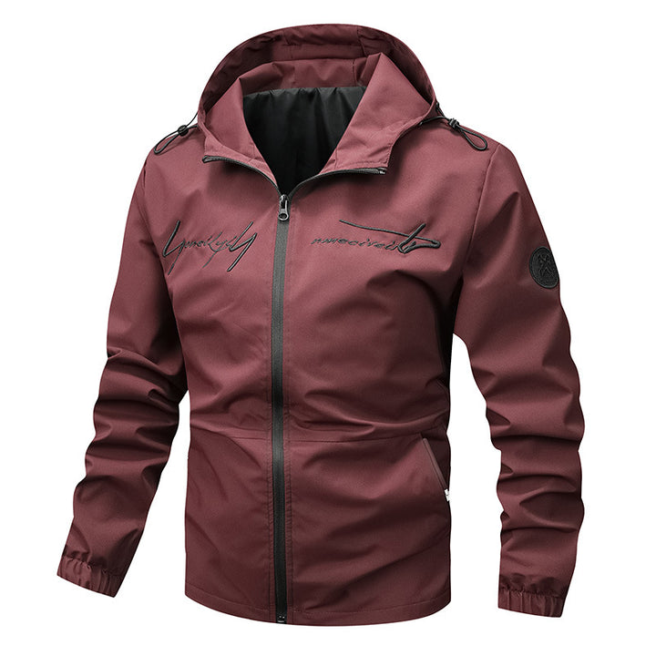 Herren wetterfeste Leichtjacke mit innovativem Kapuzensystem Aliams