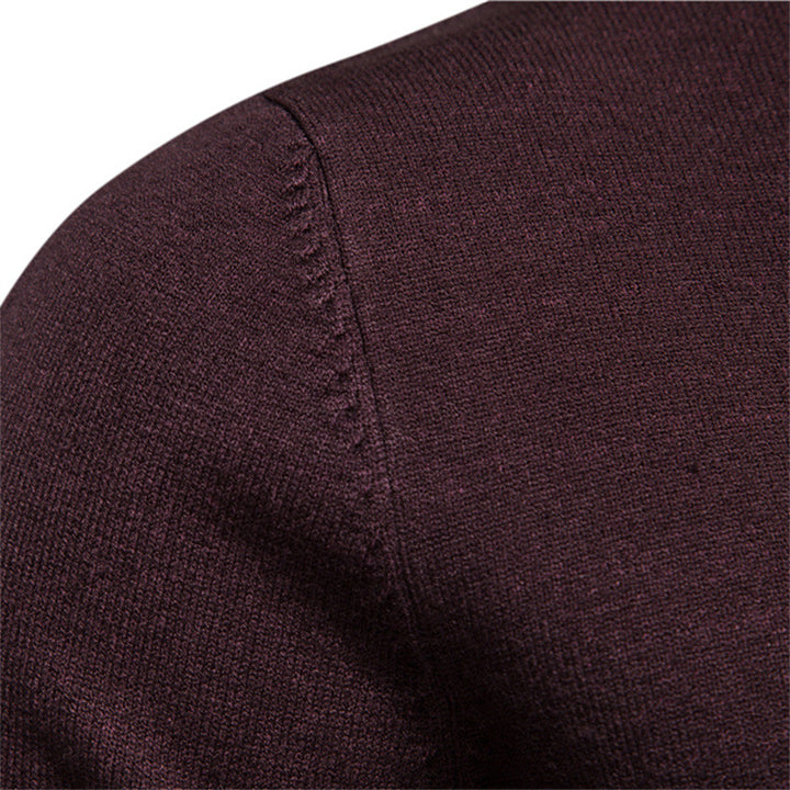 Herren Rollkragenpullover aus weichem Strickmaterial mit feiner Rippstruktur Aliams
