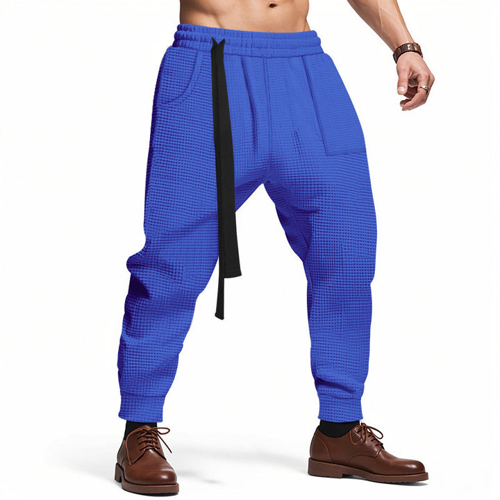 Herren stylische Freizeithose mit elastischem Bund und praktischen Taschen Aliams