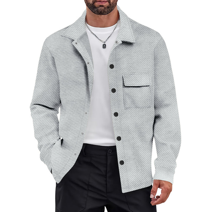 Herren Freizeitjacke mit strukturiertem Design und praktischen Brusttaschen Aliams