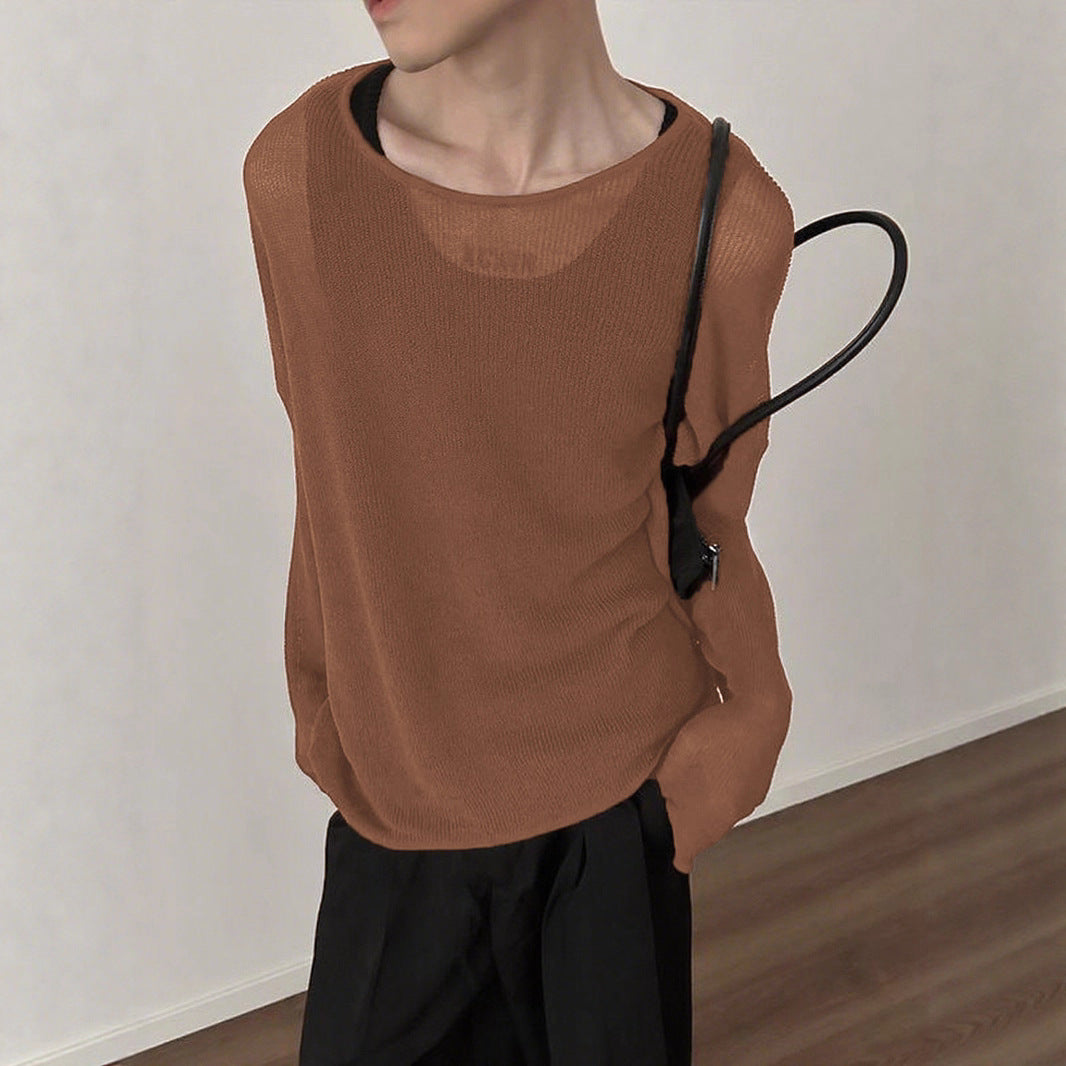 Damen Langarmshirt mit strukturiertem Rippenmuster und lässigem Schnitt Aliams