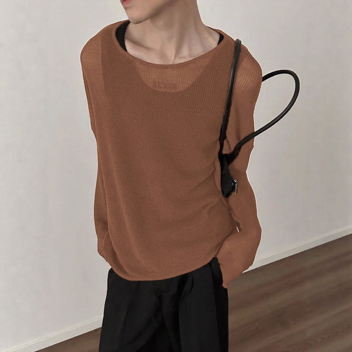 Damen Langarmshirt mit strukturiertem Rippenmuster und lässigem Schnitt Aliams