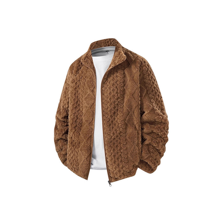 Herren Fleecejacke mit hohem Kragen und weichem Innenfutter Aliams