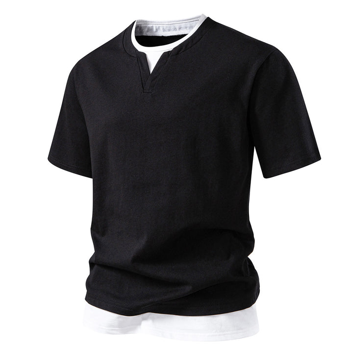 Herren V-Ausschnitt T-Shirt mit modernem Schnitt und lässigem Look Aliams