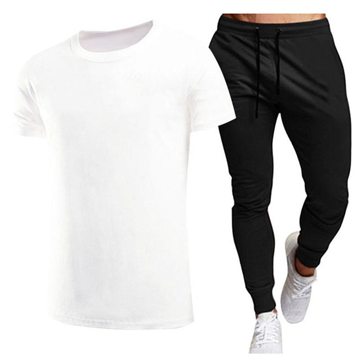 Herren Freizeit T-Shirt und Jogginghose Set Aliams