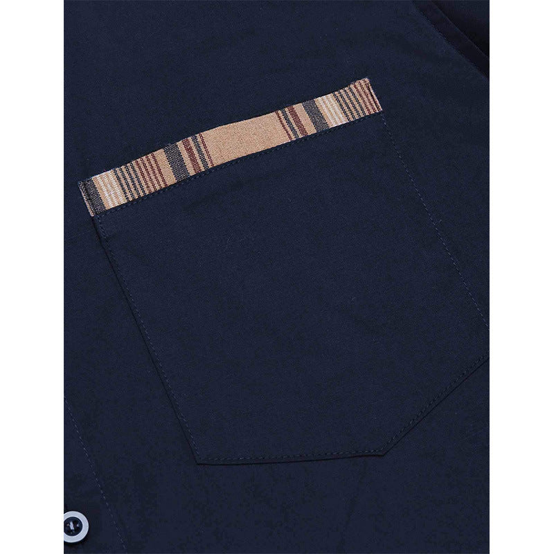 Herren Freizeitbusinesshemd mit karierten Akzenten Aliams