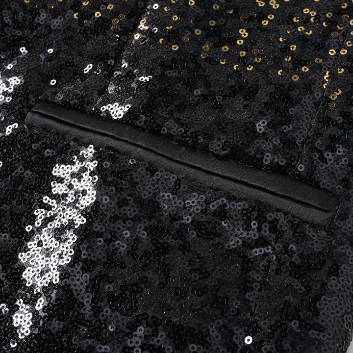 Herren Glamouröser Pailletten-Sakko Aliams