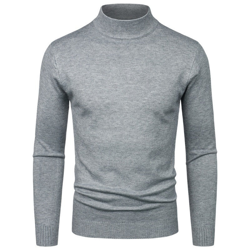 Herren eleganter Rollkragenpullover aus feiner Baumwollmischung Aliams