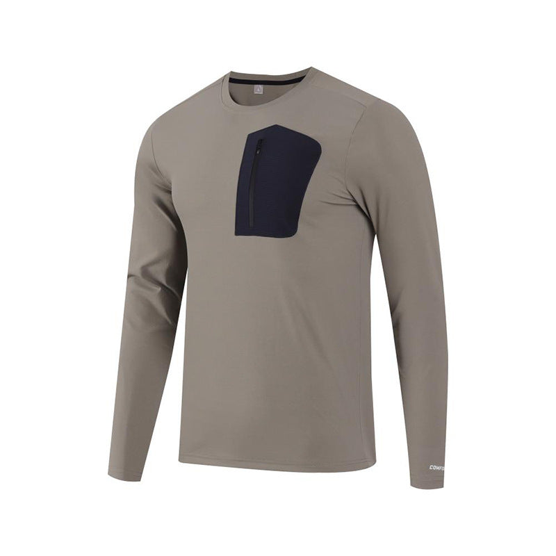 Herren Funktionslangarmshirt mit praktischer Brusttasche Aliams