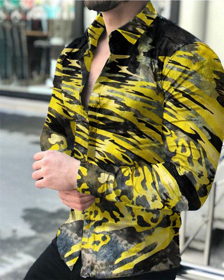 Herren Hemd mit modischem Patchworkdesign Aliams