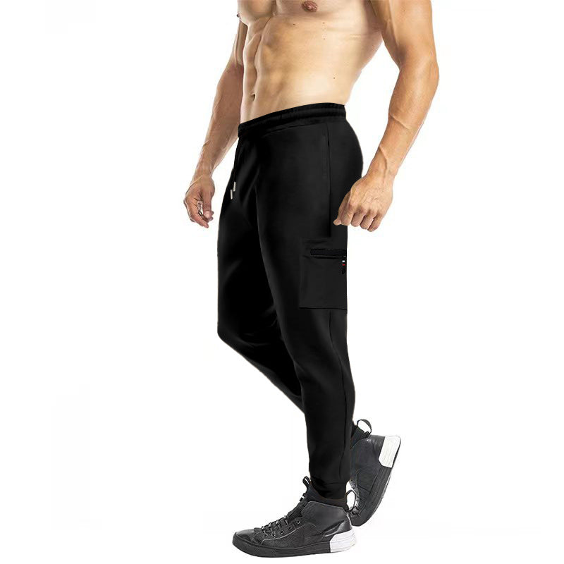 Herren Sportliche Jogginghose mit Seitentaschen Aliams