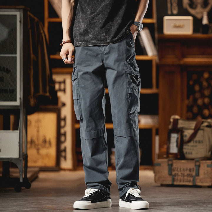 Herren Cargo-Hose mit zahlreichen Funktionstaschen und elastischem Bund Aliams