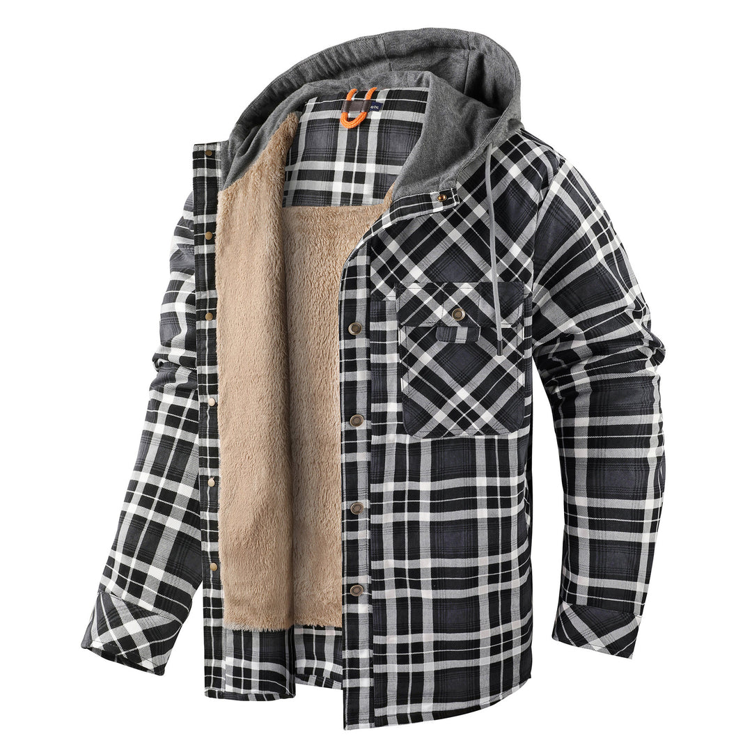 Herren Flanelljacke mit weichem Futter Aliams