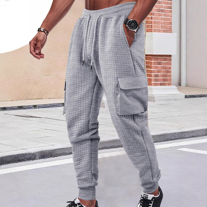 Herren Cargo-Jogginghose mit strukturiertem Design und praktischen Taschen Aliams