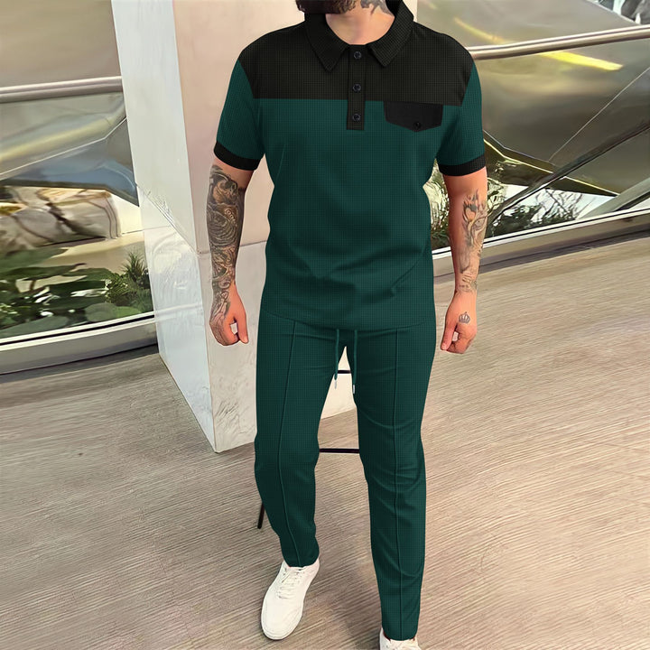 Herren Poloshirt und Chino-Hose Set Aliams