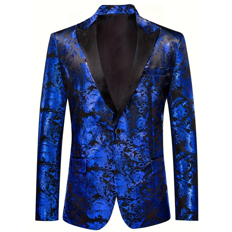 Herren Elegant bedruckter Smoking-Blazer Aliams