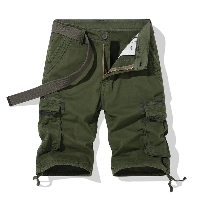 Herren Cargo-Shorts mit multifunktionalen Taschen und verstellbarem Bund Aliams