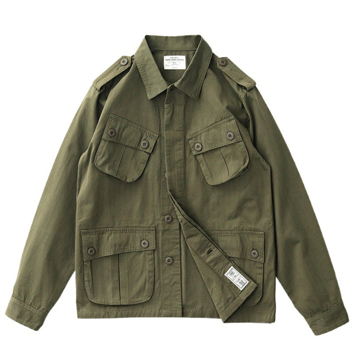 Herren Utility-Jacke mit funktionalen Taschen und klassischem Design Aliams