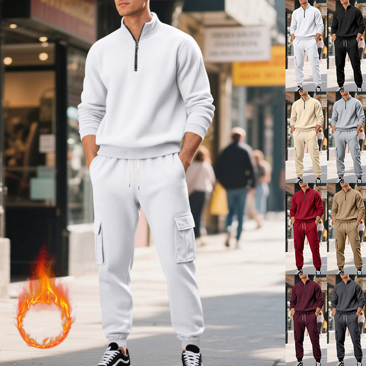 Herren Sportanzug mit Stehkragen und praktischen Taschen Aliams