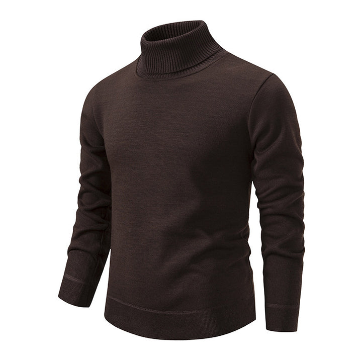 Herren Rollkragenpullover aus weichem Strick mit strukturiertem Design Aliams