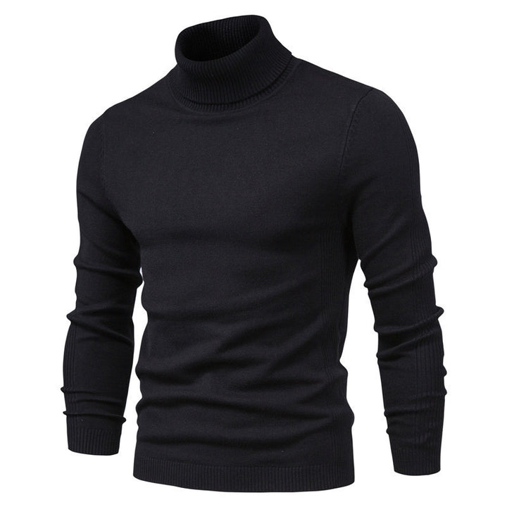 Herren eleganter Rollkragenpullover aus feinem Strick Aliams