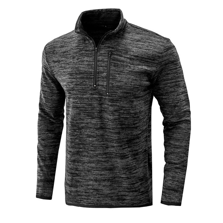 Herren Pullover mit Stehkragen und modernen Strukturen Aliams