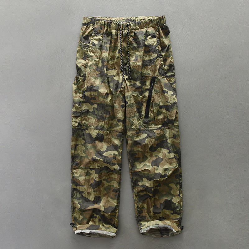 Herren Funktionshose mit elastischem Bund und seitlichen Reißverschlusstaschen Aliams