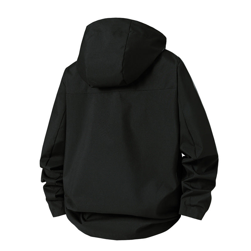 Herren technische Übergangsjacke mit verstellbarem Kapuzenrand Aliams