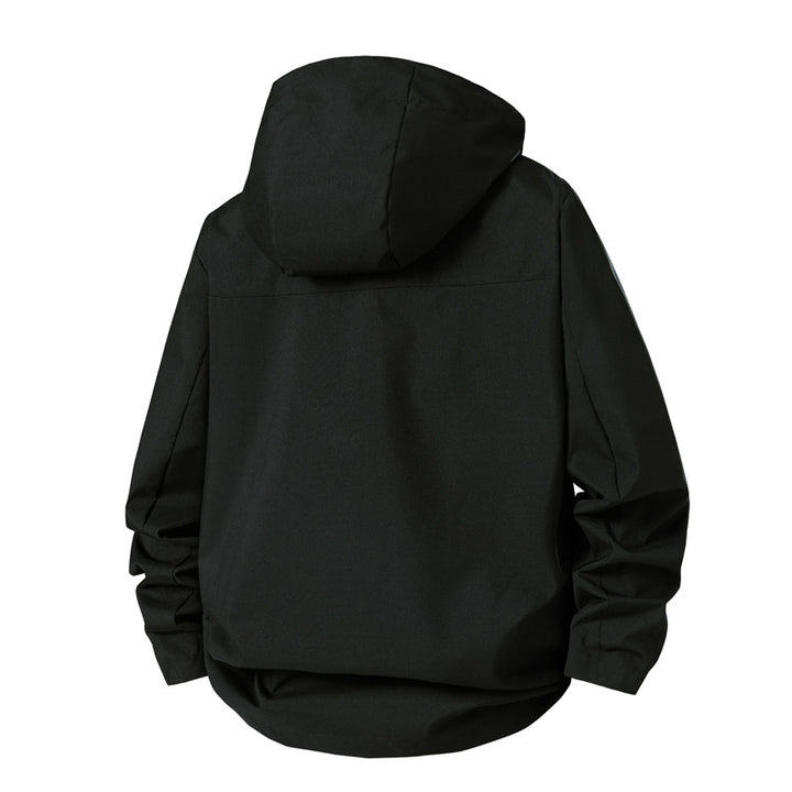 Herren technische Übergangsjacke mit verstellbarem Kapuzenrand Aliams