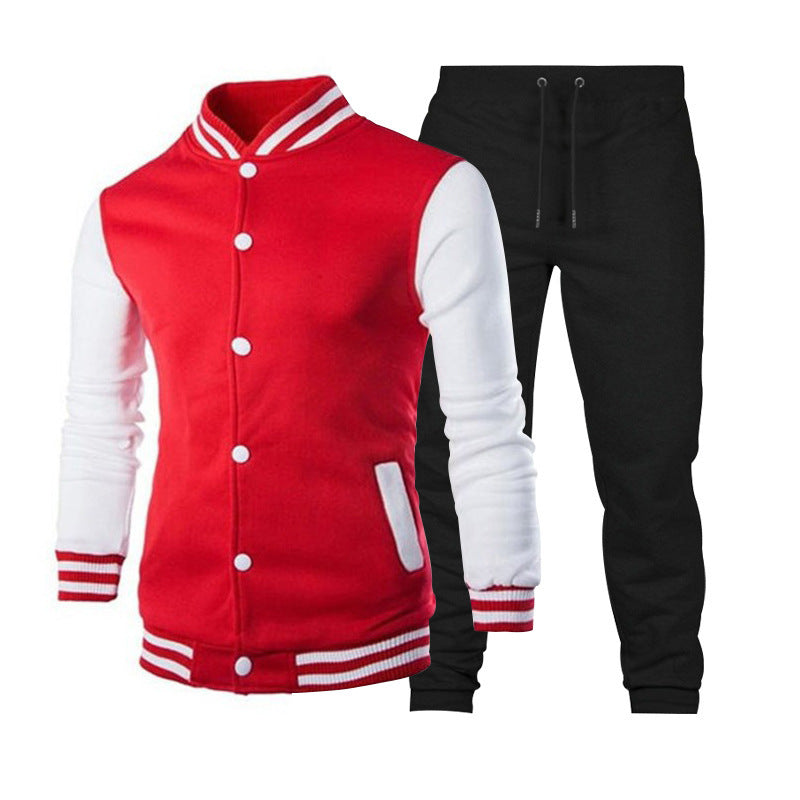 Herren sportliche Collegejacke mit praktischen Taschen und atmungsaktiver Baumwolle Aliams