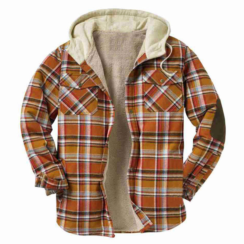 Herren Flanelljacke mit weichem Innenfutter und praktischen Brusttaschen Aliams