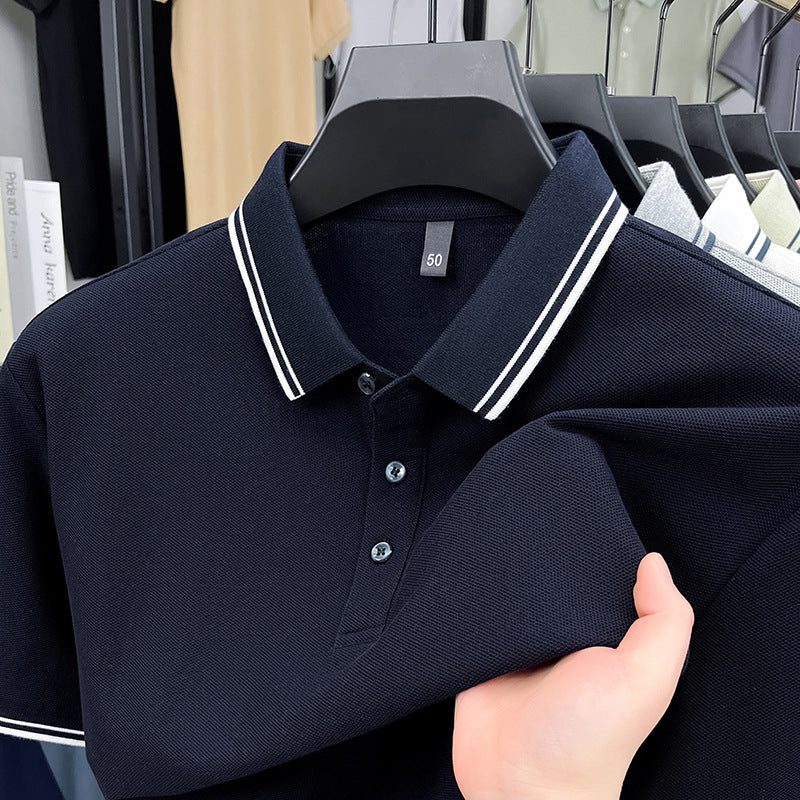 Herren sportliches Poloshirt mit strukturiertem Piqué-Stoff und modernem Kragen Aliams