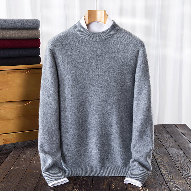 Herren Rundhalspullover aus hochwertiger Wolle Aliams