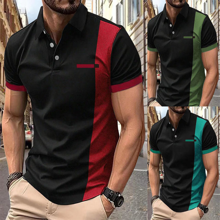 Herren Sportliches Kurzarm-Poloshirt Aliams