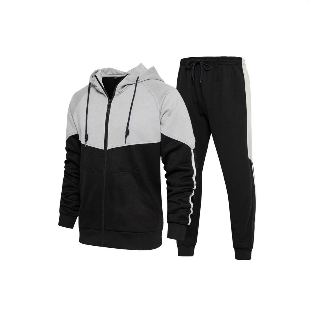 Herren Sportliche Fleece-Jogginganzug Aliams