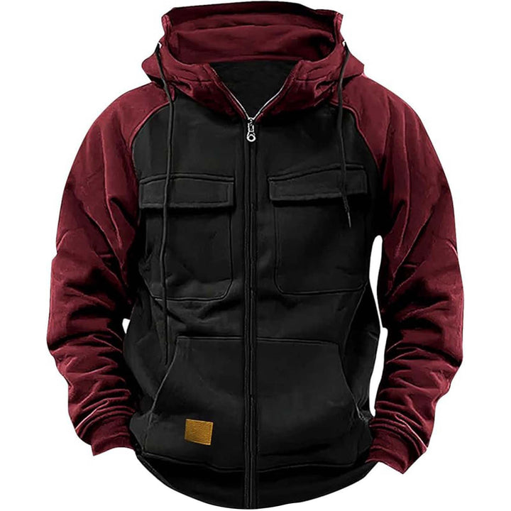 Herren Hoodie mit praktischen Brusttaschen und modernem Design Aliams