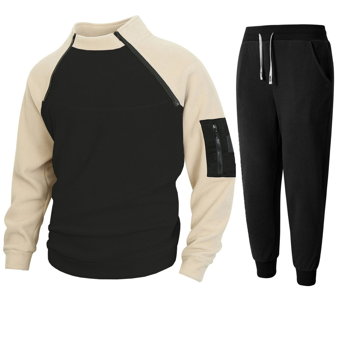 Herren Funktionspullover mit Stehkragen und Bündchen Aliams