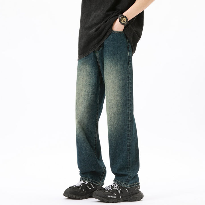 Herren weite Jeans mit lässigem Schnitt Aliams