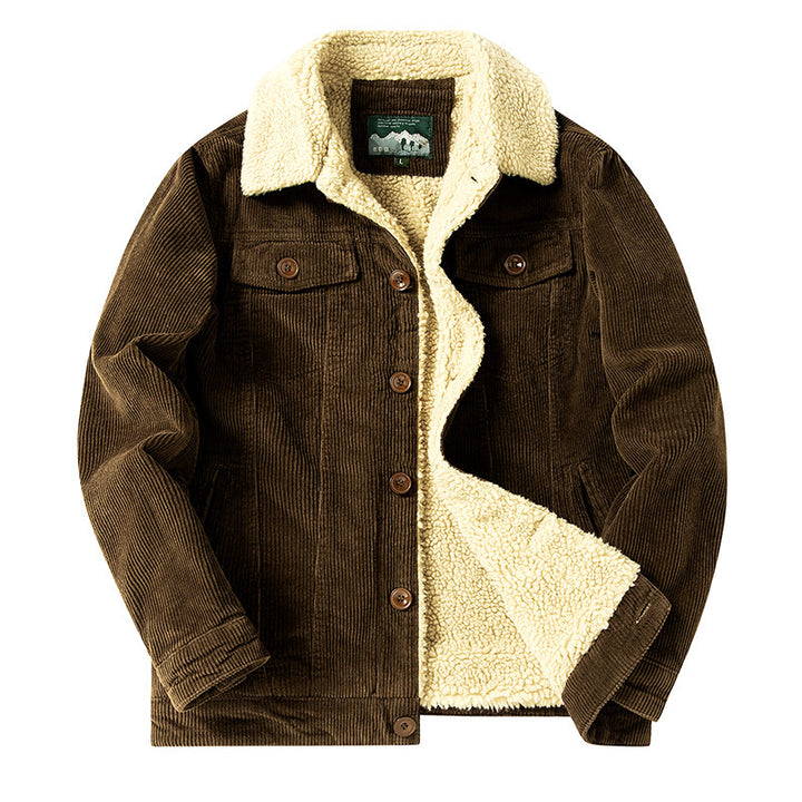 Herren Cordjacke mit kuscheligem Futter Aliams