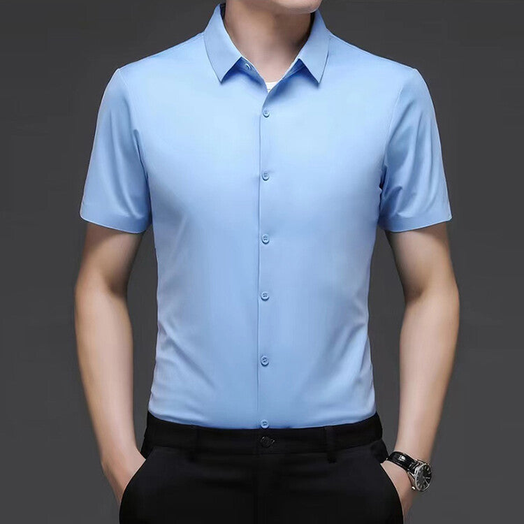 Herren elegantes Kurzarmhemd mit modernen Stofftechnologien Aliams