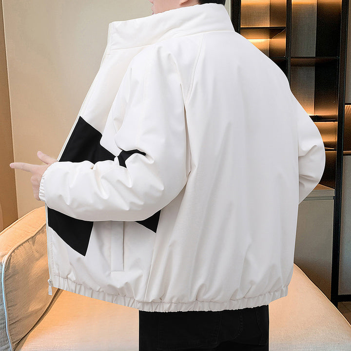 Herren sportliche Winterjacke im modernen Look mit wärmendem Innenfutter und verstellbarem Kragen Aliams