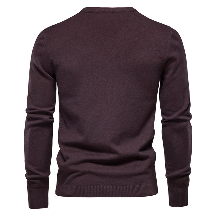 Herren Rundhals Pullover aus hochwertiger Baumwolle Aliams