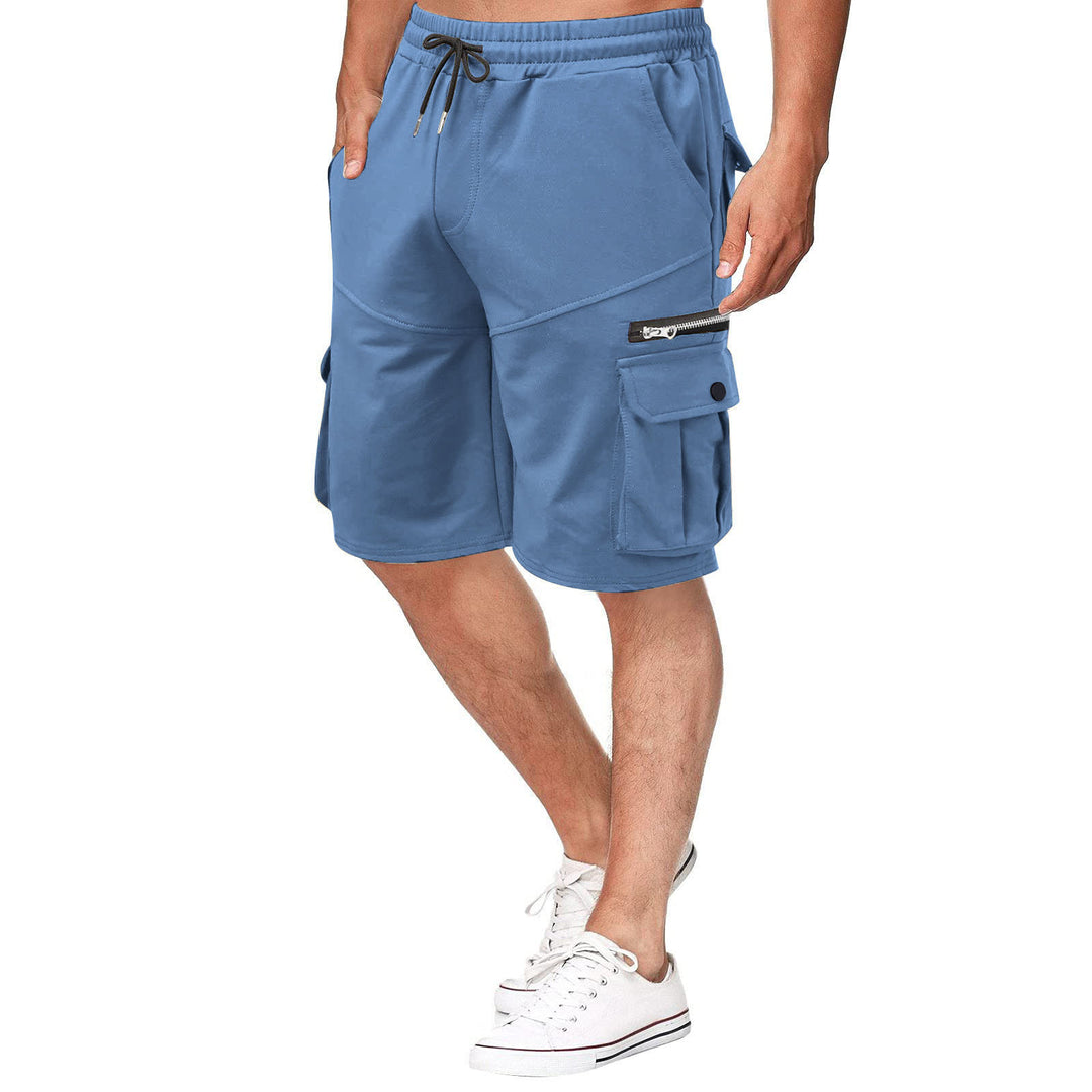 Herren funktionale Sport-Shorts mit vielseitigen Taschen und elastischem Bund Aliams