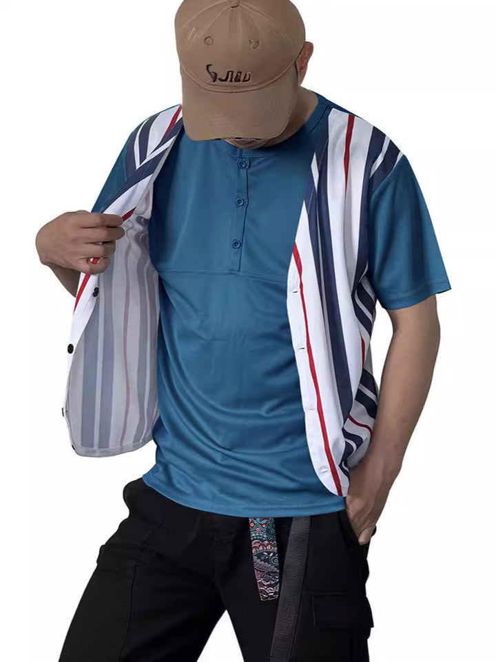 Herren Sportliches Hemd mit vielseitiger Weste Aliams