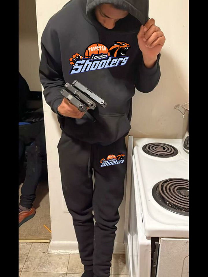 Herren Sportliches Hoodie- und Jogginghose-Set mit stylischem Basketball-Design Aliams